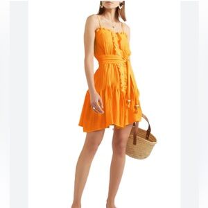 Lisa Marie Fernandez Gauzy Coverup Dress with Belt